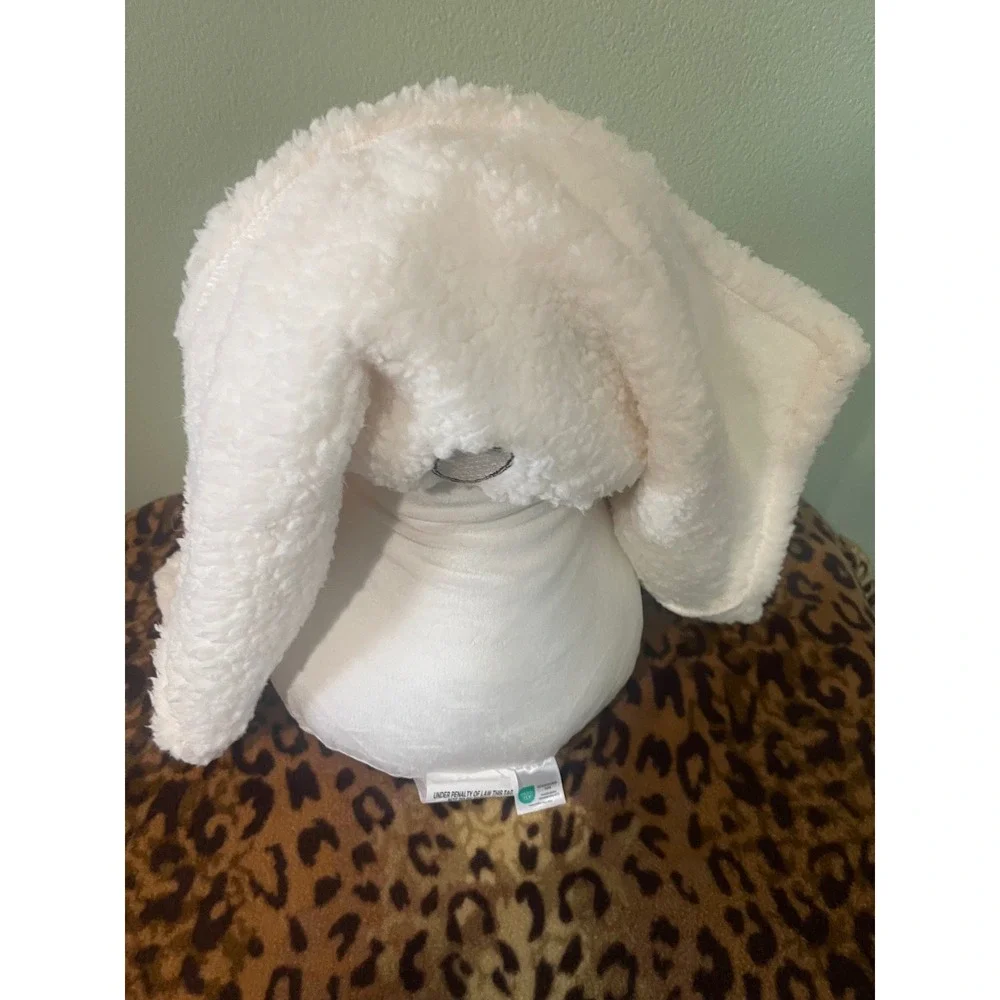 White Sherpa Ghost Plush Halloween Holidays Decor Pillow NEW